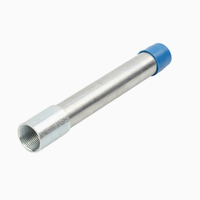 Tuyau en acier galvanisé pour conduite électrique IMC RMC RSC EMT, marque Bridge Steel, certifié CE, norme BS, utilisation souterraine
