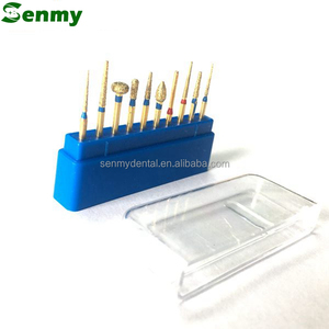N801C Glod Diamond Bur Kit Herramientas de perforación dental para uso en taladro en Cinic in Lab - Product Image 2