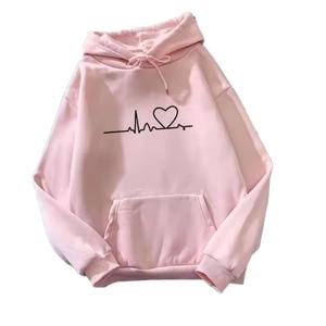 Sweat à capuche en velours surdimensionné pour femme, de haute qualité, ample, avec logo personnalisé du fabricant, tendance, grande taille - Product Image 6