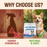 Friandises à mâcher souples OEM pour la prévention des puces et des tiques chez le chien, avec vitamines B1, B6, B12 et supplément de levure de bière pour la prévention des puces et des tiques