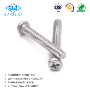 M1.6 M2 M3 M4 M5 M6 <span class=keywords><strong>M7</strong></span> M8 Tornillos de máquina de accionamiento Phillips de cabeza plana de acero inoxidable - Product Image 2