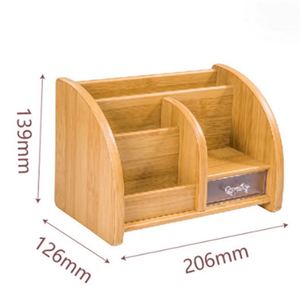 Glosen Wood Desktop Storage Organizer <b>Pen</b> Holder Drawer Shelf Multifunction Desk Office Storage Customized Design Home Hotel - Product Image 3