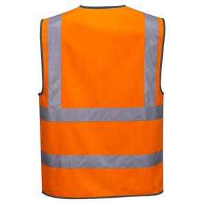 PORTWEST - C375ORRXXL Gilet zippé à bande et à bretelles orange haute visibilité-EAN 5036108283378 HI-VIS WORKWEAR - Product Image 2