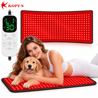 Matras Terapi Cahaya Merah 360 LED 660nm 850nm 36W dengan Pengatur Waktu Pulsa dan Terapi Cahaya Inframerah