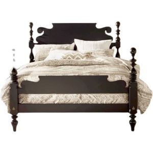 เตียงไม้เนื้อแข็งสไตล์อเมริกันลายทางแนวตั้ง ปรับแต่งได้ - Product Image 5