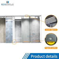 Présentoir coulissant pour carreaux de céramique, modèle Boya, populaire, en promotion, prix usine, pour showroom et magasin