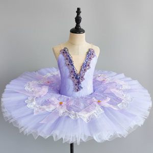 Vestido <span class=keywords><strong>de</strong></span> Ballet para Niñas, Color Rosa con Lazo, Vestido <span class=keywords><strong>de</strong></span> la Bella Durmiente, Tutú para Baile, Vestido para Actuación - Product Image 2