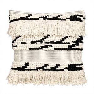 Farmhouse Boho Cushion Cover Boho <b>Pillow</b> Cover Handmade Pillowcase Bohemian Home Decor Cushion Cover Handwoven By ITHL - Product Image 1