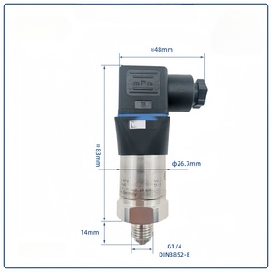 Modelo S-20 Superior de Acero Inoxidable IP67/IP65, Rango de Presión de 0-1600 Bares, Modelo Industrial General Wika S-20 Superior Transmit - Product Image 4