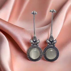 Pendientes de plata de ley con piedras preciosas de calidad superior, gran oferta, joyería de moda chapada en oro para fiestas y bodas, estilo moderno - Product Image 2