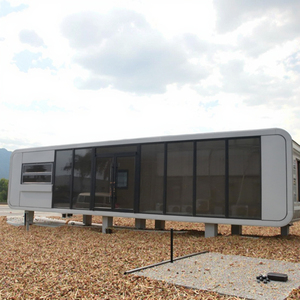 Maison dans les arbres modulaire préfabriquée, conception prête pour l'aventure pour l'éco-tourisme Aires de jeu pour enfants Maison en conteneur extensible avec terrasse - Product Image 1