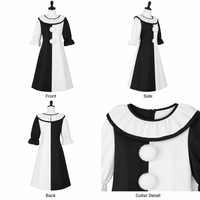 Costume de Clown Effrayant pour Adulte, Combinaison d'Halloween, Tenue de Cosplay, Fournisseur en Gros, Commande en Gros, Livraison Rapide