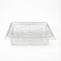 Conteneur en PET transparent pour l'emballage alimentaire, idéal pour les pâtisseries, les sandwichs, les croissants, les sushis, les supermarchés, la vente en gros, la personnalisation OEM