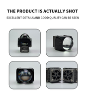 Terbaru 25w 1.6 1.5 inci Mini Bi Led proyektor lensa matriks modul Upgrade 4 lensa matriks Led lampu depan untuk mobil tinggi lampu bohlam