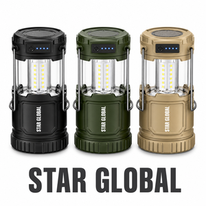 Nouvelle lampe de camping LED multifonction rechargeable, lampe torche d'extérieur avec fonction SOS, lumière latérale, type C - Product Image 5