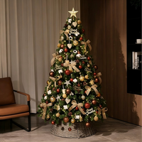 Écran LED de Noël Léger et de Haute Qualité, Écran d'Affichage LED Blanc Chaud, 500-1000 Lumières, Cônes de Pin, Prise Murale, Pour Fêtes à Domicile