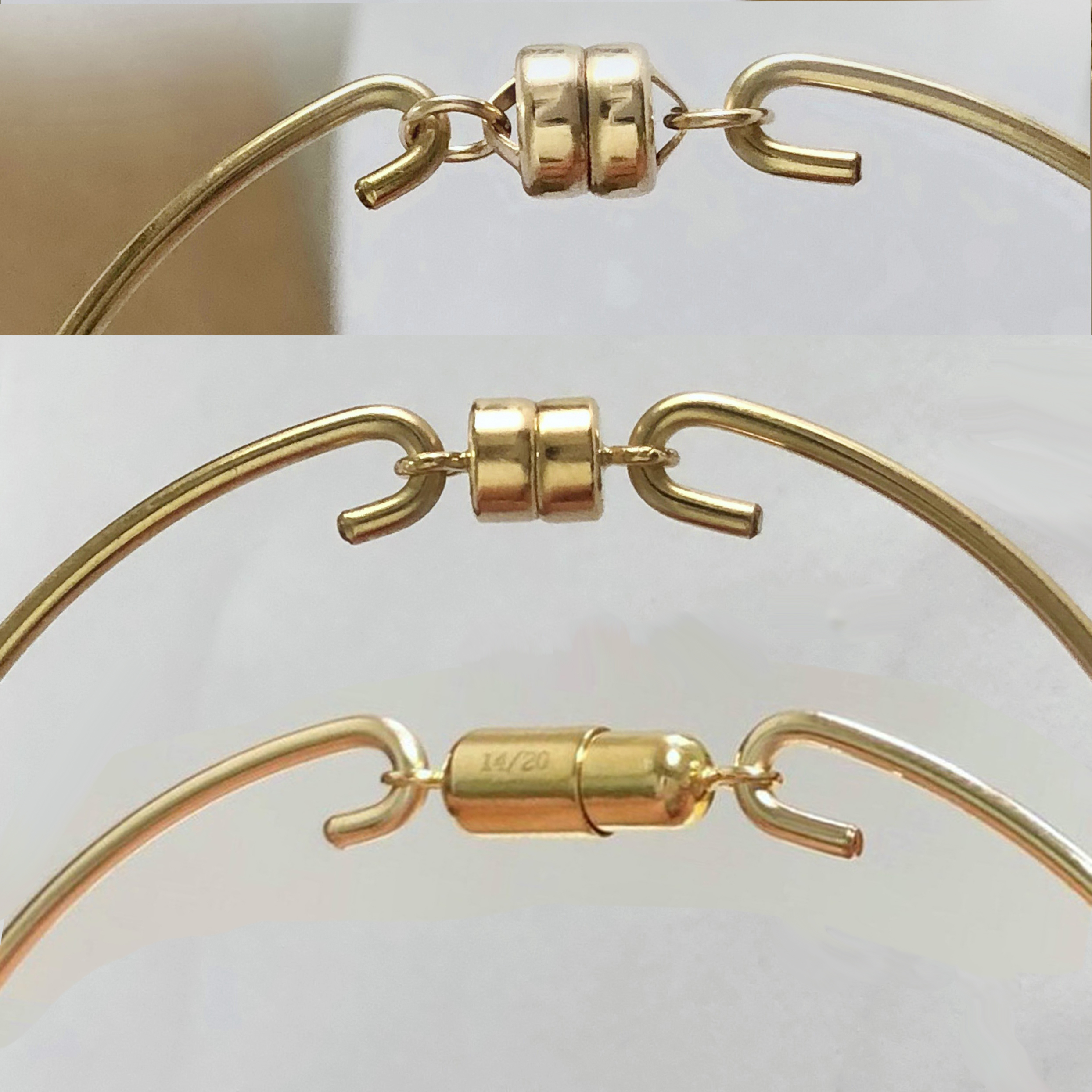 5-10 set di fermagli magnetici forti Magnete cilindrico Chiusura terminale Bracciale Collana Connettori per gioielli fai da te che fanno risultati  36