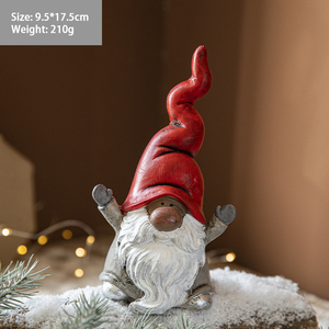 Adorno de resina pintado de Navidad para regalo de decoración de Navidad Papá Noel - Product Image 5