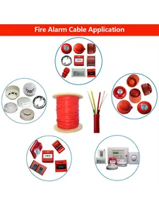 Fire Alarm Cable Pure Copper 2c*1.5mm Fire Cable 2 Cores Fire Rated Cables