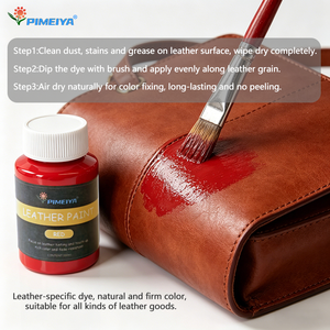 Vernice Pigmentata per Pelle che Cambia Colore, Alta Copertura, per Scarpe, Divani, Sedili Auto, a Base d'Acqua, Asciugatura Rapida - Product Image 6