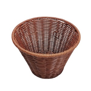 Round Woven Storage <b>Basket</b> Handmade Food Container Fruit Vegetable Snack <b>Basket</b> Desktop Display <b>Basket</b> - Product Image 5