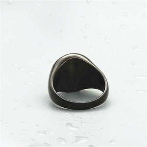 European American Style <b>Titanium</b> Steel Skull <b>Ring</b> Men's Punk Fashion Jewelry 26002 - Product Image 2