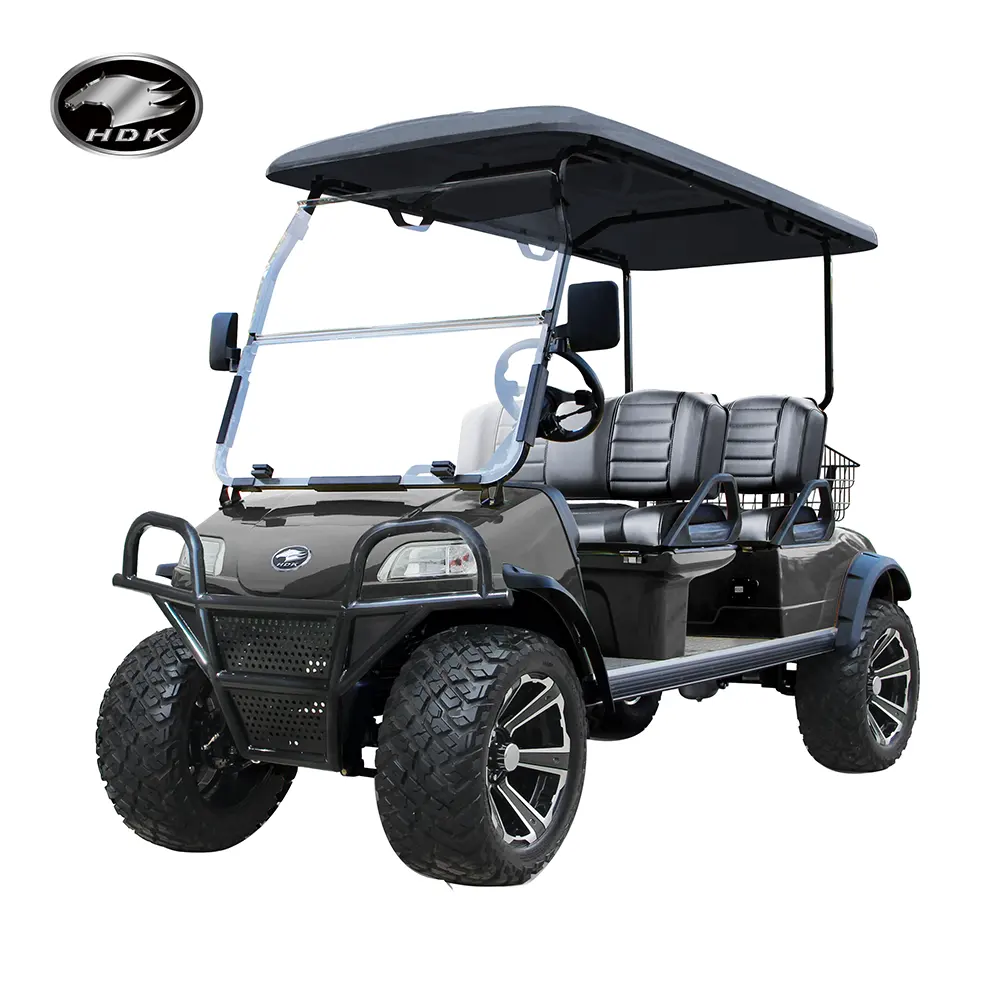 Pour la vente en gros hors route HDK Evolution bus touristique buggy levé voiturettes de golf électriques 48V fabriqués en Chine