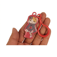 Gantungan Kunci PVC Hewan Kartun Lucu - Gantungan Kunci Karakter Die-Cut, Hiasan Tas & Souvenir Pesta untuk Produsen Mainan Anak