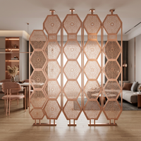 Paravent décoratif zen en acier inoxydable 304 découpé au laser, séparateur de pièce, panneau mural méditatif et apaisant pour mariage et hôtel