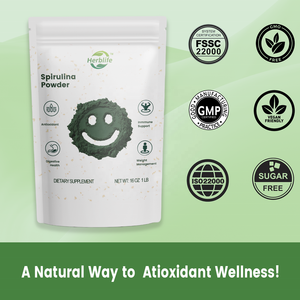 Haccp OEM Spirulina Powder Green Superfood Immune Support Nutrient-Dense <b>Supplement</b> - Product Image 5