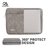 Sac pour ordinateur portable en PU imperméable Canvasartisan en stock, sac pour ordinateur portable fin antichoc, housse pour ordinateur portable pour Macbook ThinkBook