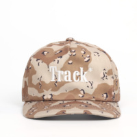 5-paneels custom camouflage geborduurde logo distressed wedding snapback cap