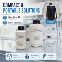 YUXIN AVIATION Réservoir d'azote liquide de 10 litres en aluminium aéronautique, conteneur biologique portable