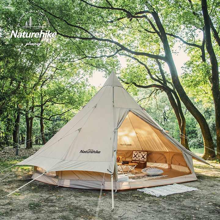 Naturehike Brighten 12.3 Luxury Glamping Canvas Bell Tent - Ideal