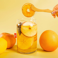 Sachets de thé aux fruits chauds et appétissants : Mélange Pomme et Orange pour le bien-être automne-hiver |   Saveur naturelle acidulée-douce pour la digestion