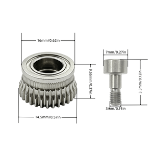 Engrenages en alliage nickelé pour extrudeur K1, compatibles avec les imprimantes 3D K1/K1C/K1 Max/<span class=keywords><strong>Ender</strong></span> <span class=keywords><strong>3</strong></span> <span class=keywords><strong>V3</strong></span> et <span class=keywords><strong>Ender</strong></span> <span class=keywords><strong>3</strong></span> <span class=keywords><strong>V3</strong></span> Plus - Product Image 2