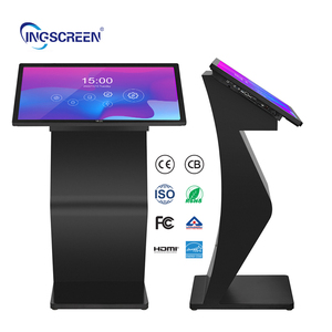 Ingscreen <span class=keywords><strong>Android</strong></span> hệ thống kiosk 32 55 k loại 4K màn hình cảm ứng quảng cáo media player trắng đen kỹ thuật số biển cho thang máy - Product Image 3