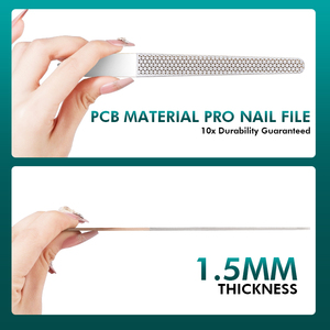 Professionele Kleine Plastic Nagelvijlen Press-On Kit Met Lijm En Dunne Vijl Custom Logo Manicure Tools Recht Patroon - Product Image 3