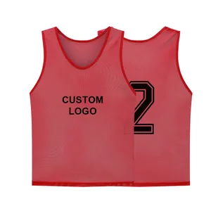 Factory wholesale practice jersey scrimmage vest pinnies training bibs for adults and youth soccer basketball football Pennies