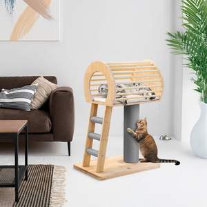 Özel Modern lüks kedi küp odası el yapımı ahşap evcil hayvan kafesi ve kapalı köpek kedi mobilya ev küçük hayvan kabine evler - Product Image 1