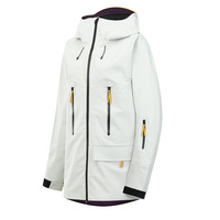 Nouveautés d'usine : Veste imperméable à coque rigide 20000 mm, coupe-vent, à capuche, avec fermeture éclair en tissu amovible pour adultes