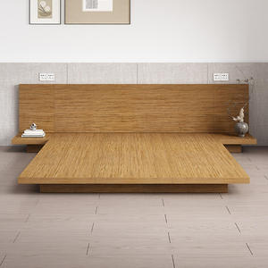 Letto Basso in Legno Wabi-Sabi Letto da Terra Semplice Stile <span class=keywords><strong>LOFT</strong></span> per Appartamento o Camera Standard di Hotel Vendita Diretta dalla Fabbrica Letto Tatami in Legno per Camera da Letto - Product Image 2