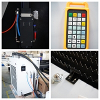 Mesin Pemotong Laser Serat Otomatis 1500W 6000W dengan Kontrol Cypcut Rel Pemandu Hiwin Sistem Pendingin Air untuk Logam