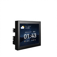 YUSHUN YC717-01FD Touch-LCD-Bildschirm Fenstersteuerung mit LED-Beleuchtung ABS & Glas Kabelgebunden