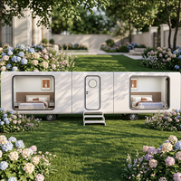 Capsule spatiale modulaire en acier, hôtel B&B européen en EPS avec garantie de 5 ans pour les hébergements touristiques, les séjours à domicile et le tourisme culturel