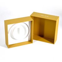 Offre Spéciale boîtes-cadeaux rigides en deux parties de luxe Logo personnalisé Couvercle amovible Gaufrage Stratification mate Emballage en papier de carton de luxe