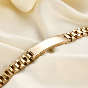 Bracelet manchette tendance 10MM en acier titane unisexe, bijou cadeau, couleurs argent, or, noir - Product Image 2
