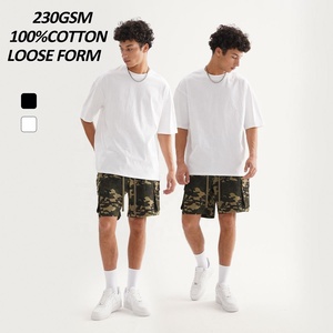 2025 nouvelle mode tissu blanc t-shirt surdimensionné Boxy Fit t-shirt logo personnalisé t-shirt pour hommes - Product Image 2