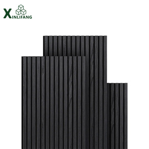 Planche acoustique en bois lamellé - 2400*600mm Chêne Noyer MDF avec <span class=keywords><strong>feutre</strong></span> polyester Finition en placage texturé noir brun pour les cinémas maison - Product Image 4