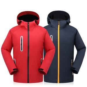 Unisex Camouflage Hooded <b>Jacket</b> Soft Outdoor Hiking Windbreaker Waterproof <b>Fleece</b> <b>Lined</b> Sportswear Spring 100% Polyester - Product Image 1